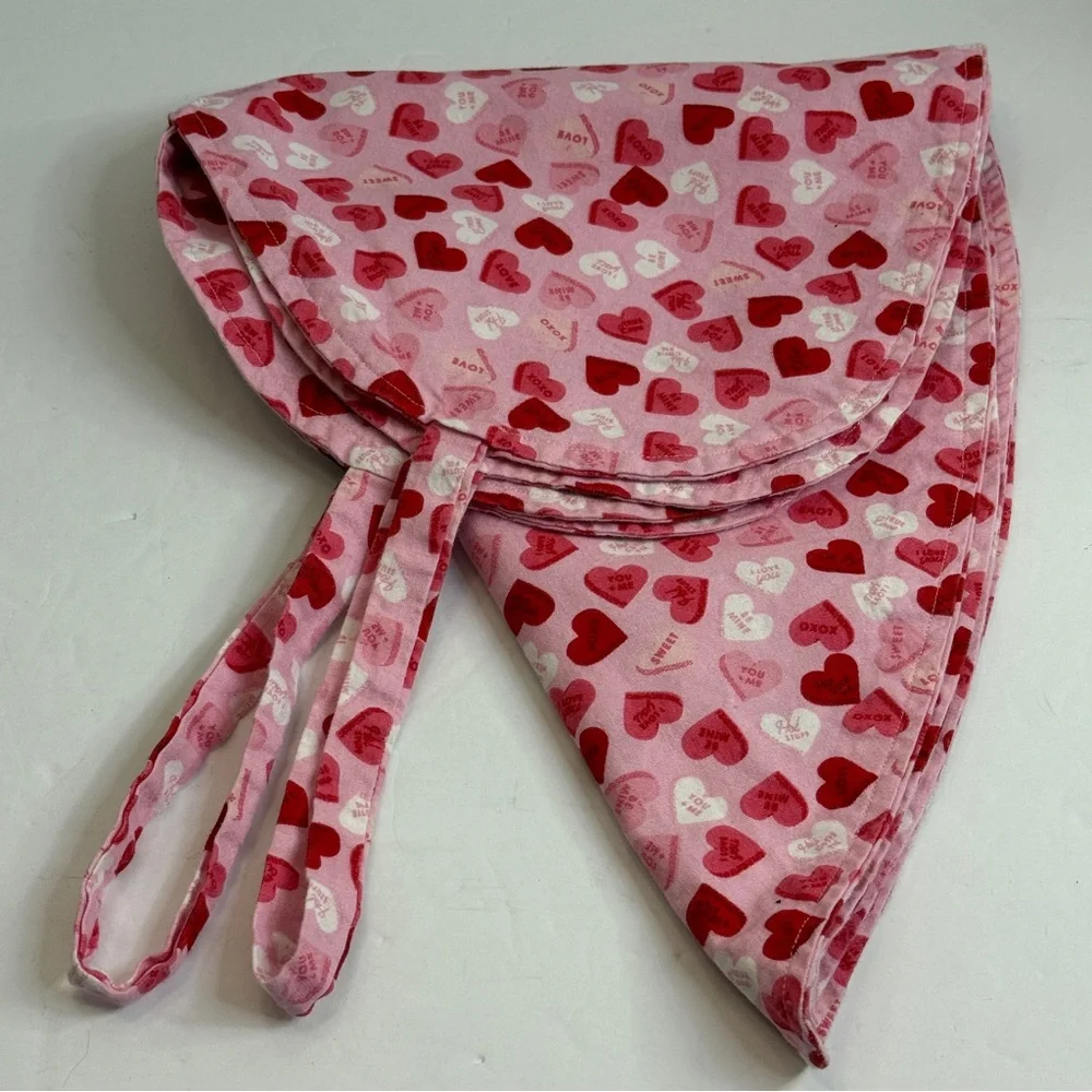 🆕 Handmade Reversible Heart Makeup 💄 Apron 💖 “Love Hearts” Design by Me 💖